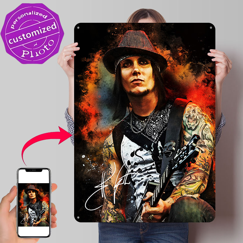 3D Printing Guitar - Póster de Retrato de Synyster Gates
