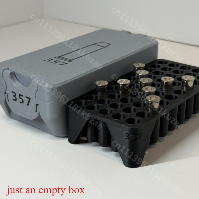3D Printing Enthusiast - Caja de Almacenamiento de Balas .357