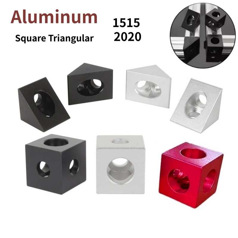 3D Printing Aluminium - Conector triangular de aluminio con ranura