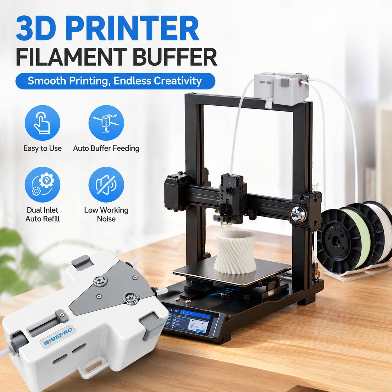 Pla Filament 1.75Mm - Filamento para Impresora 3D WISEPRO Tangent