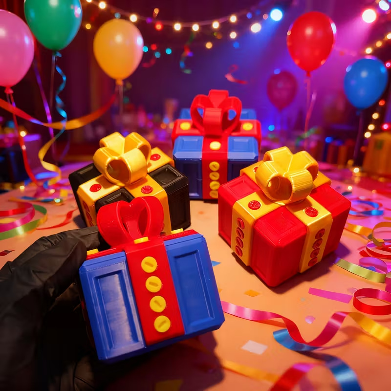 Enclosure 3D Printing - Caja de regalo divertida e irritantemente