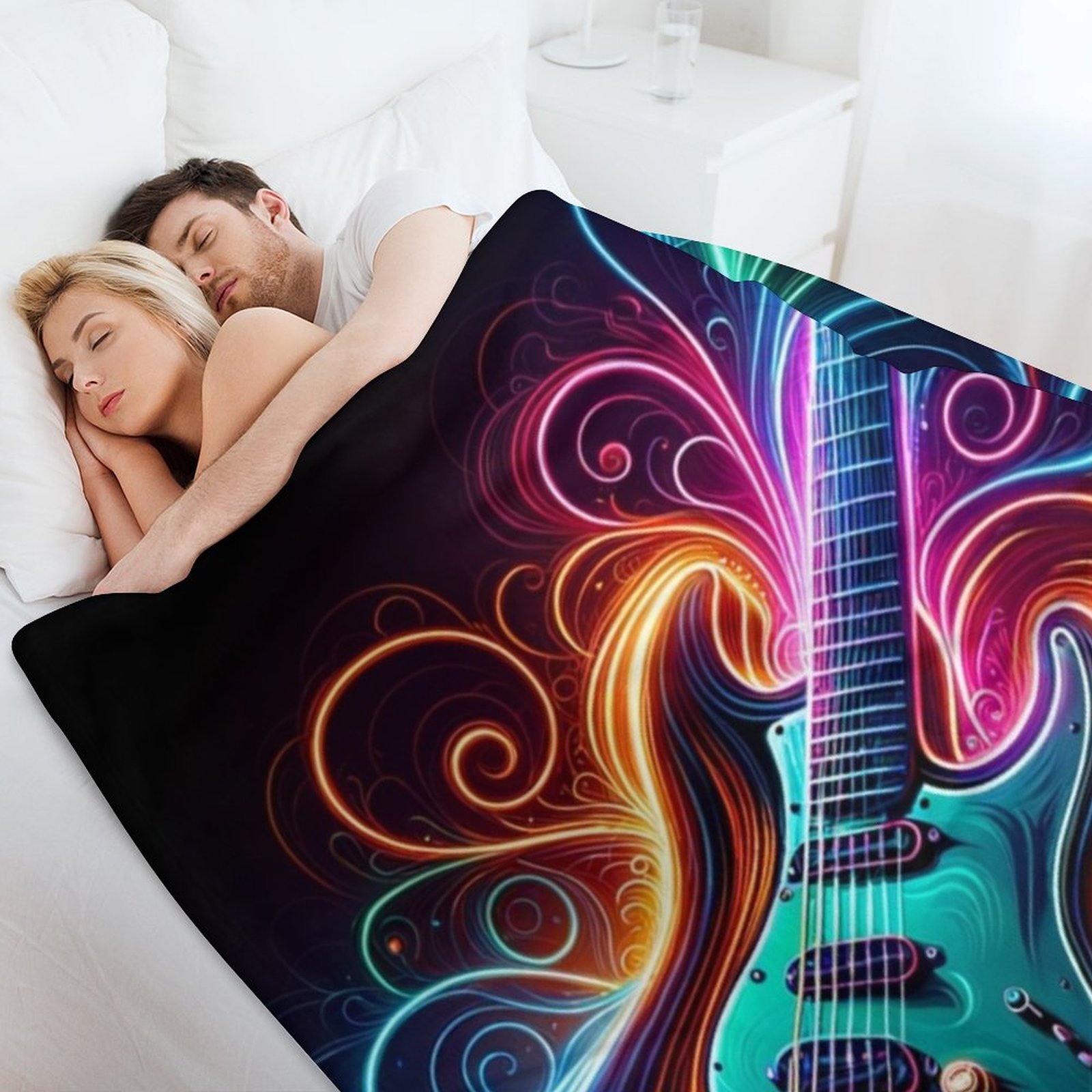 Neon Groove - Manta suave para - 3D Printing Guitar reseña y precio