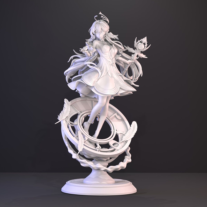 Figura Impresa en 3D Sin Pinta - 3D Printing Character reseña y precio