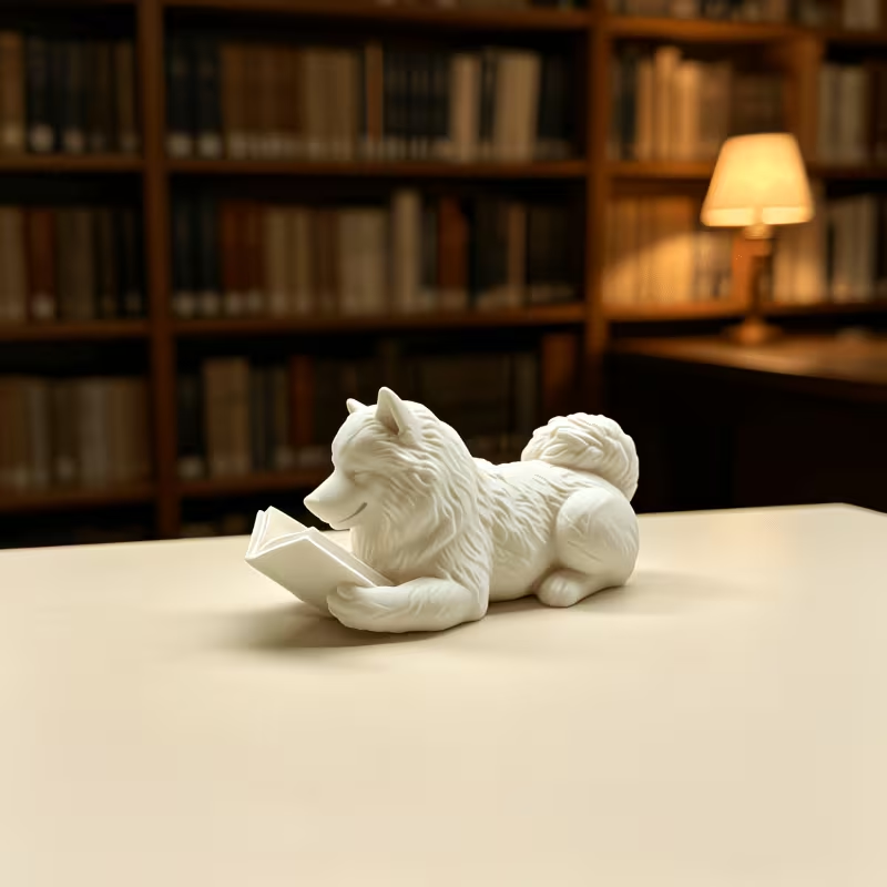 Estatua Decorativa de Samoyedo - 3D Printing Enthusiast reseña y precio