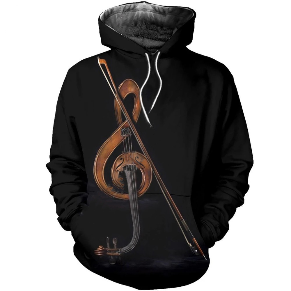 Sudadera con Capucha Divertida - 3D Printing Guitar reseña y precio