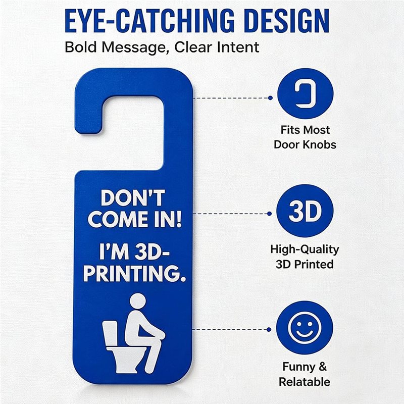 IALJ-Funny Letrero para Puerta - 3D Printing Enthusiast reseña y precio