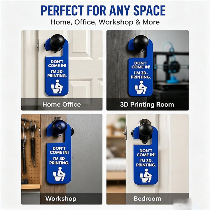 IALJ-Funny Letrero para Puerta - 3D Printing Enthusiast reseña y precio