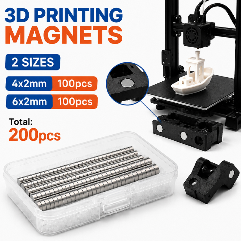 Kit de 200 Imanes para Impresi - Enclosure 3D Printing reseña y precio
