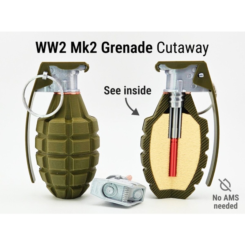Modelo Militar MK2 Impreso en  - 3D Printing Enthusiast reseña y precio